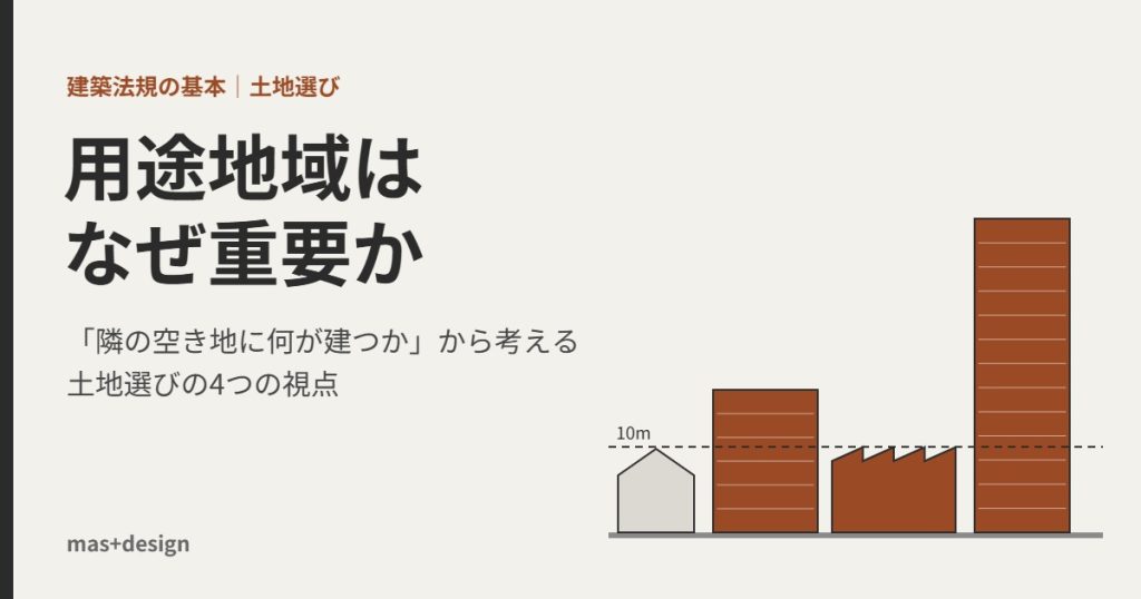 用途地域はなぜ重要か アイキャッチ